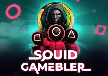 Squid Gamebler masked players with shapes
